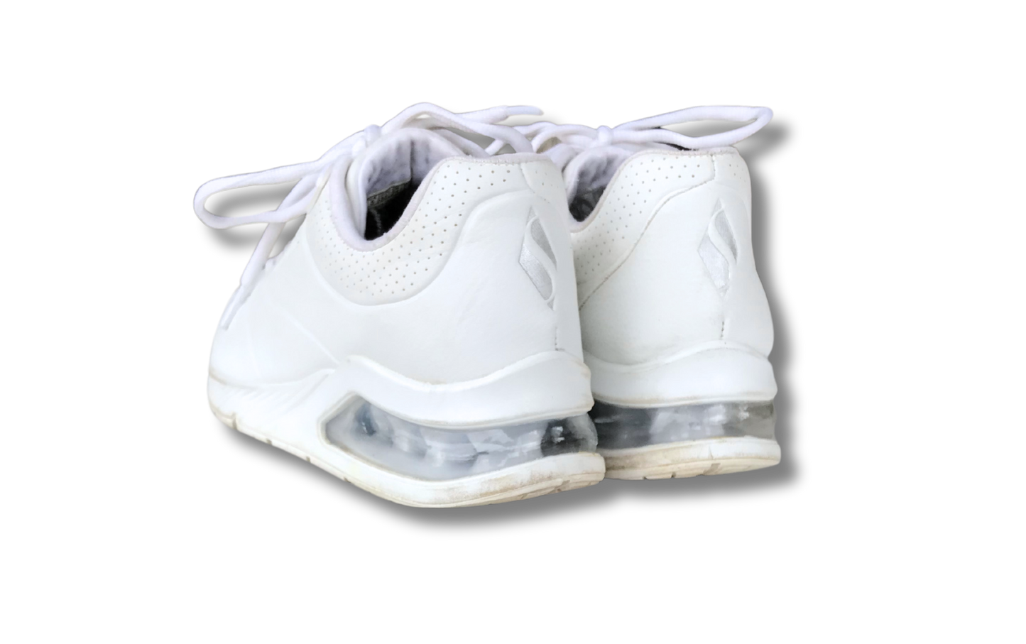 Sketchers Women's White Leather Sneaker US 8