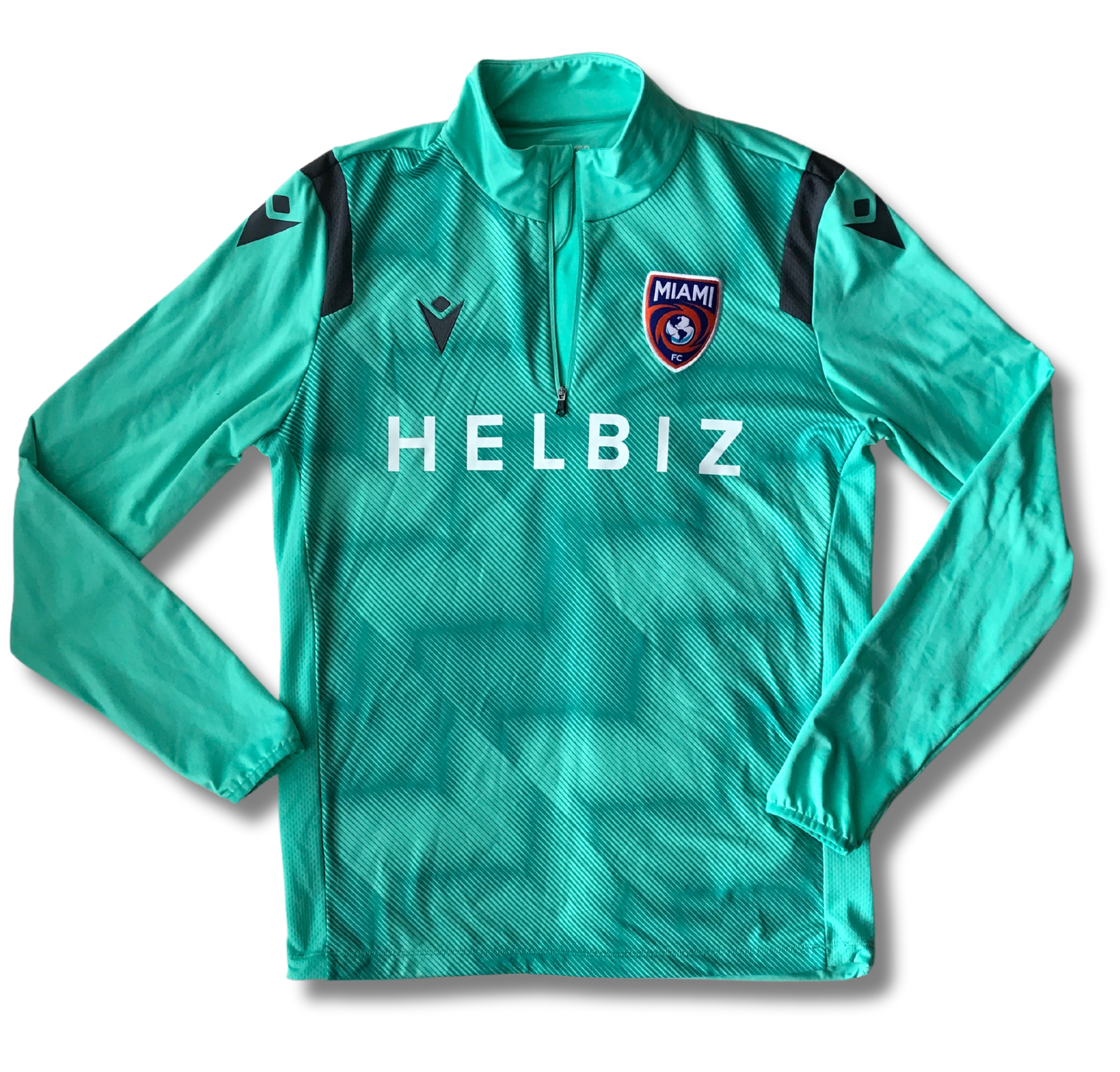 1/4 Zip Large Adult Helbiz Miami Soccer Jersey Pullover