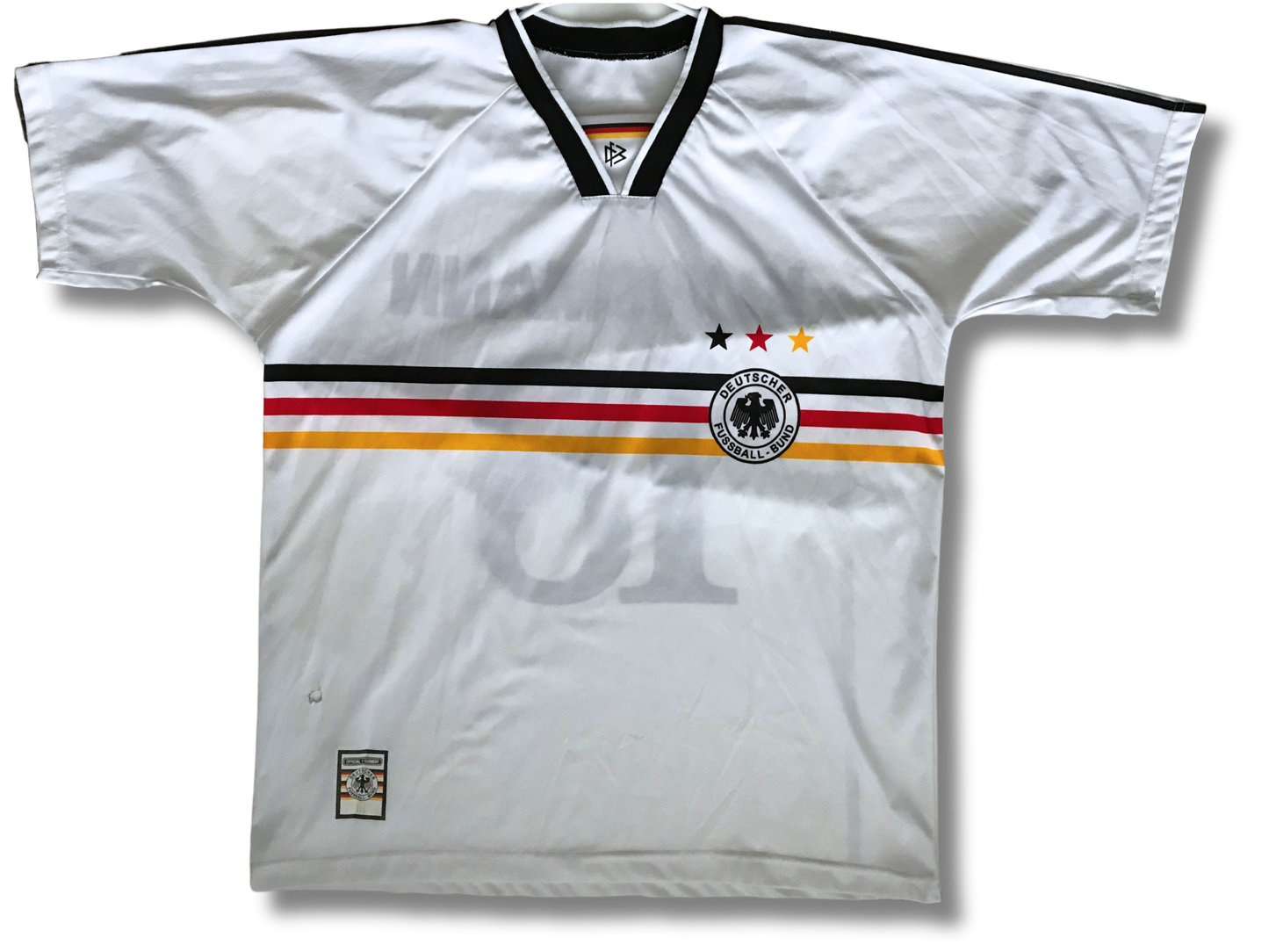 Large Deutscher Fussball Bund White Soccer Jersey