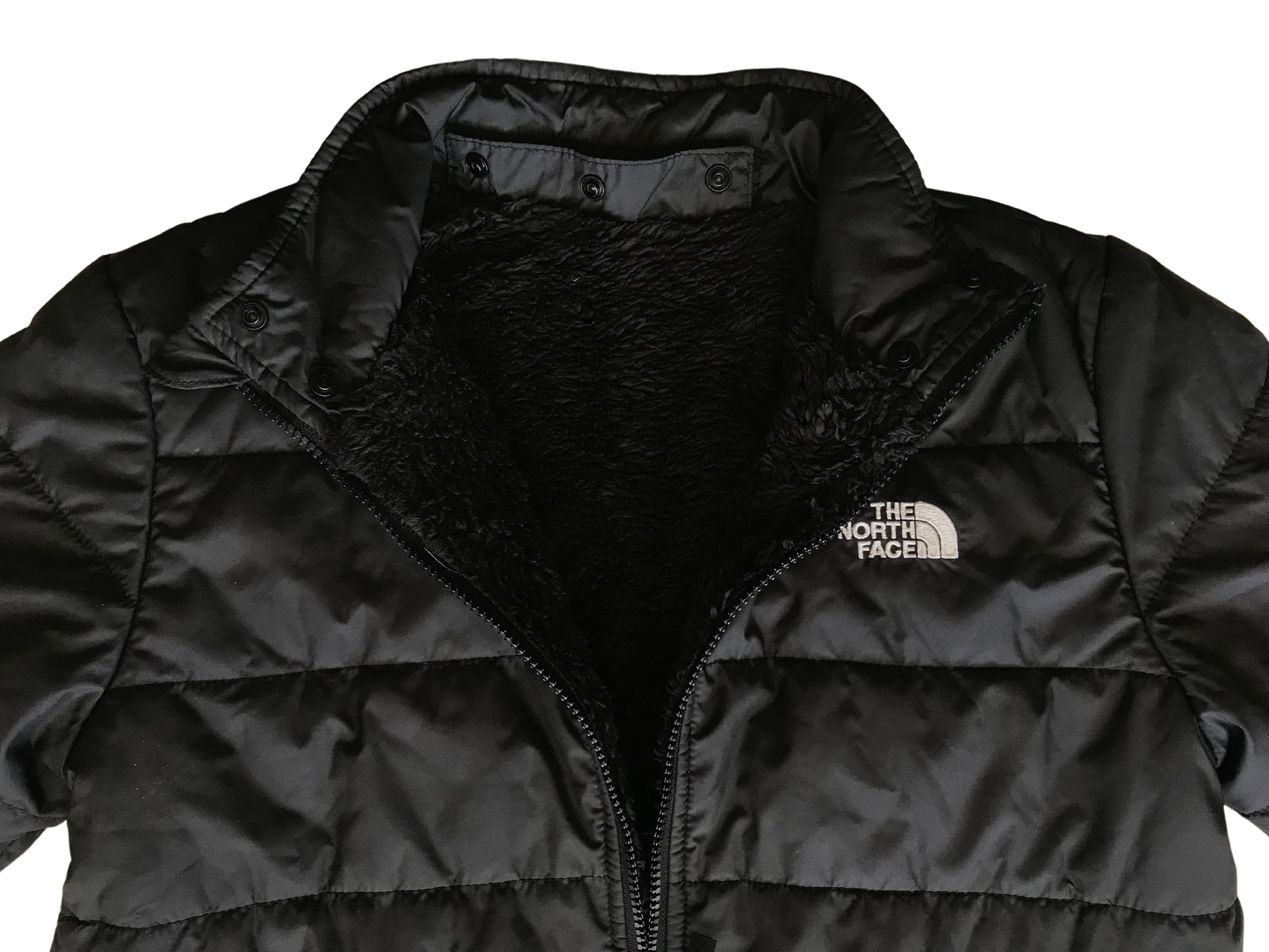 The North Face Black Youth Puffer Coat Lined