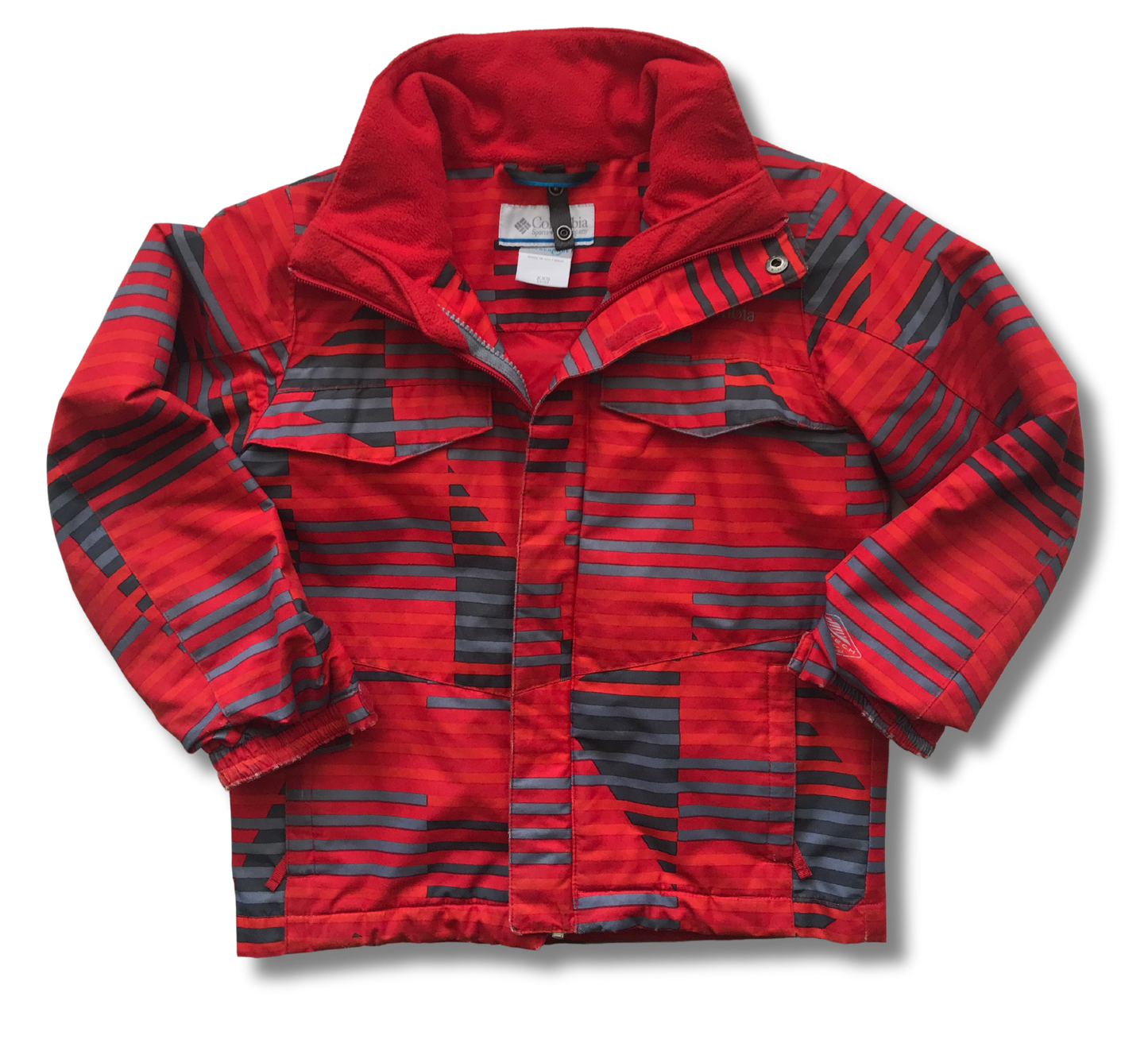 Columbia Red Youth Boys' XXS Fleece Lined Bugaboo Interchange Coat