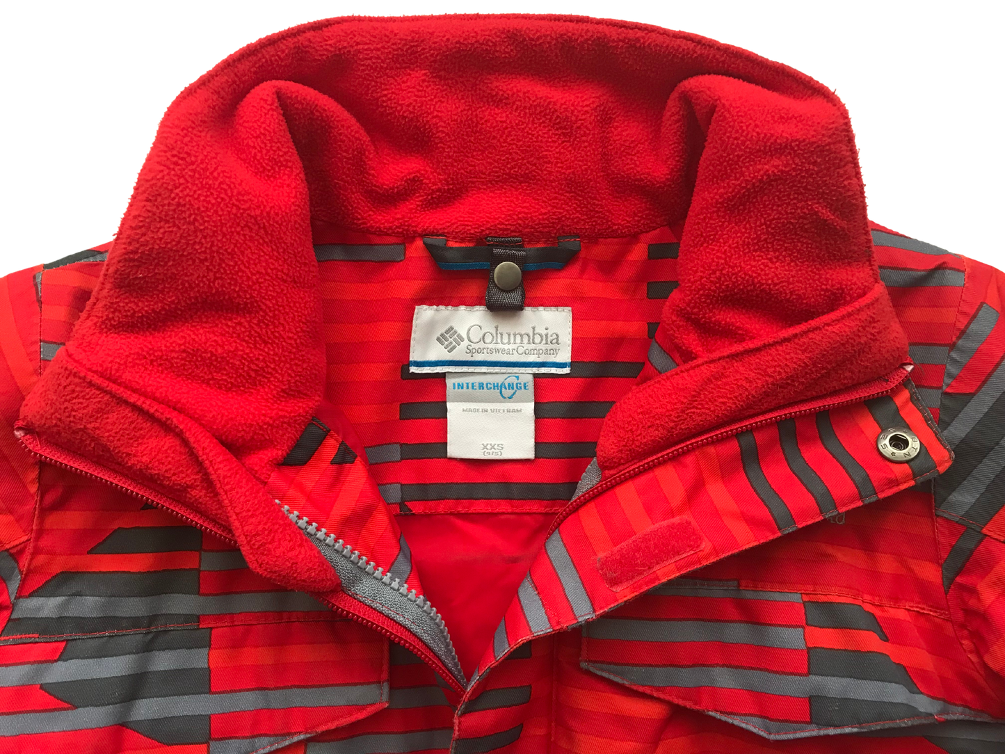 Columbia Red Youth Boys' XXS Fleece Lined Bugaboo Interchange Coat