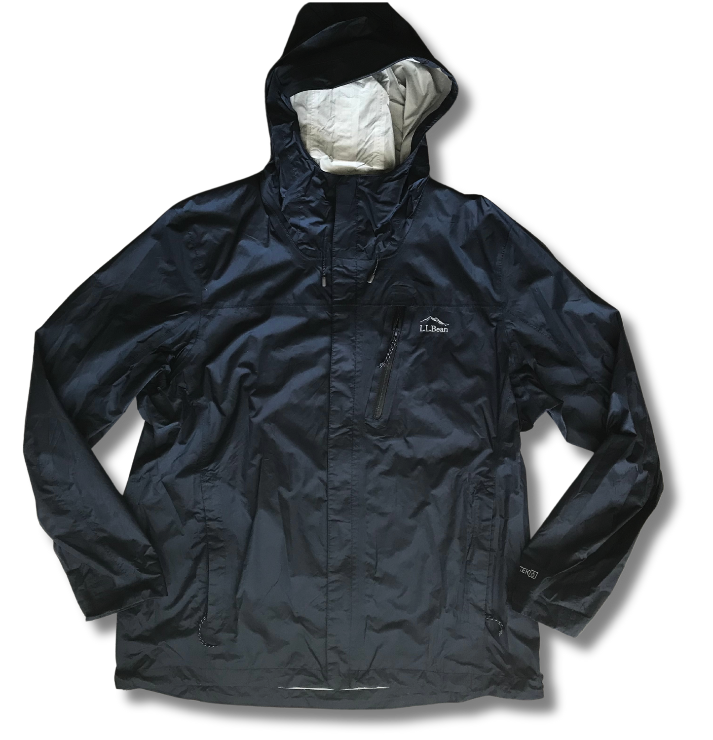 L.L.Bean Men's Trail Model Rain Jacket Black XL