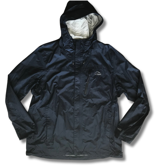 L.L.Bean Men's Trail Model Rain Jacket Black XL