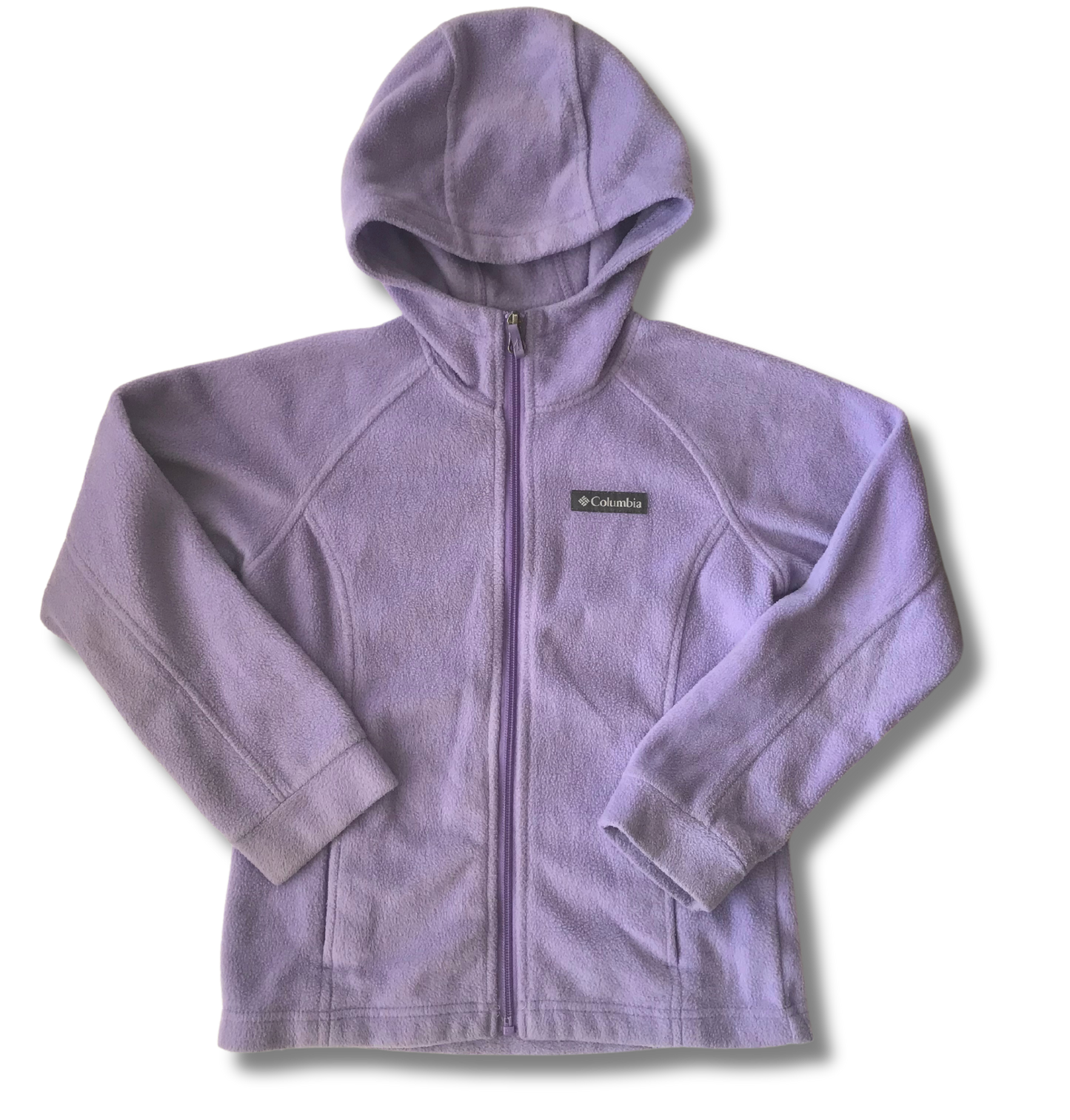 Columbia Girls' S Light Purple Benton Springs II Hooded Fleece Zip Jacket