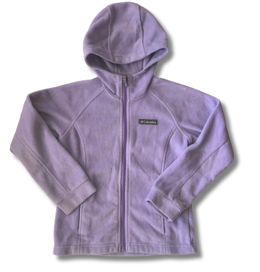 Columbia Girls' S Light Purple Benton Springs II Hooded Fleece Zip Jacket