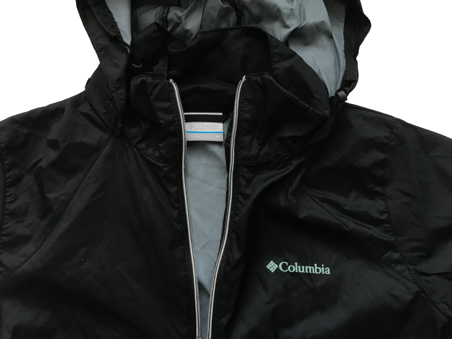 Columbia Women's Switchback III Packable Lightweight Black Rain Jacket M