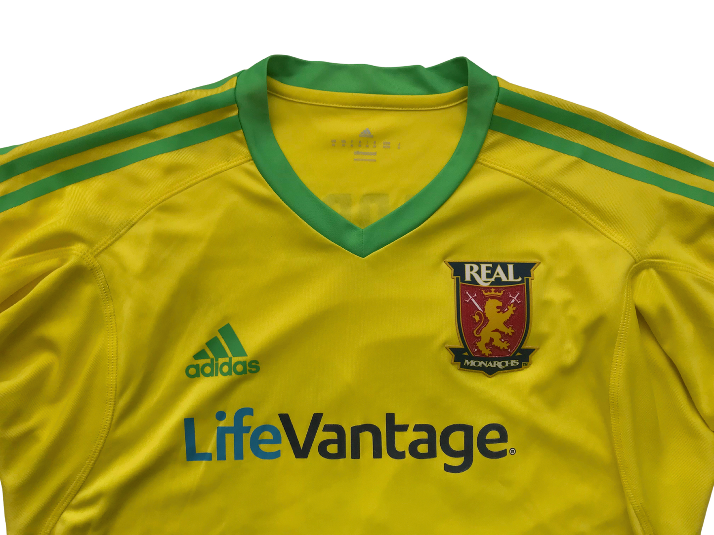 Adidas M LiveVantage Real Monarchs Yellow Soccer Jersey