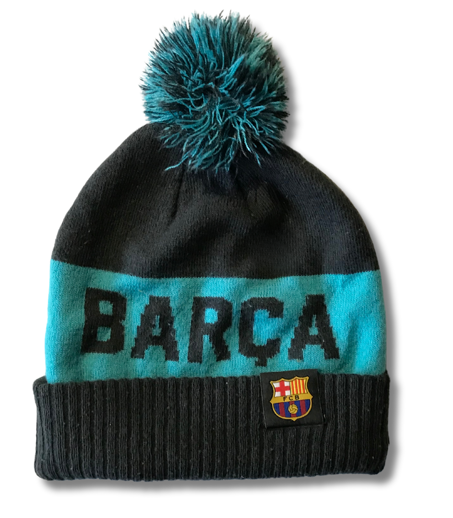 Barcelona Barca FC Grey Beanie Knit Hat