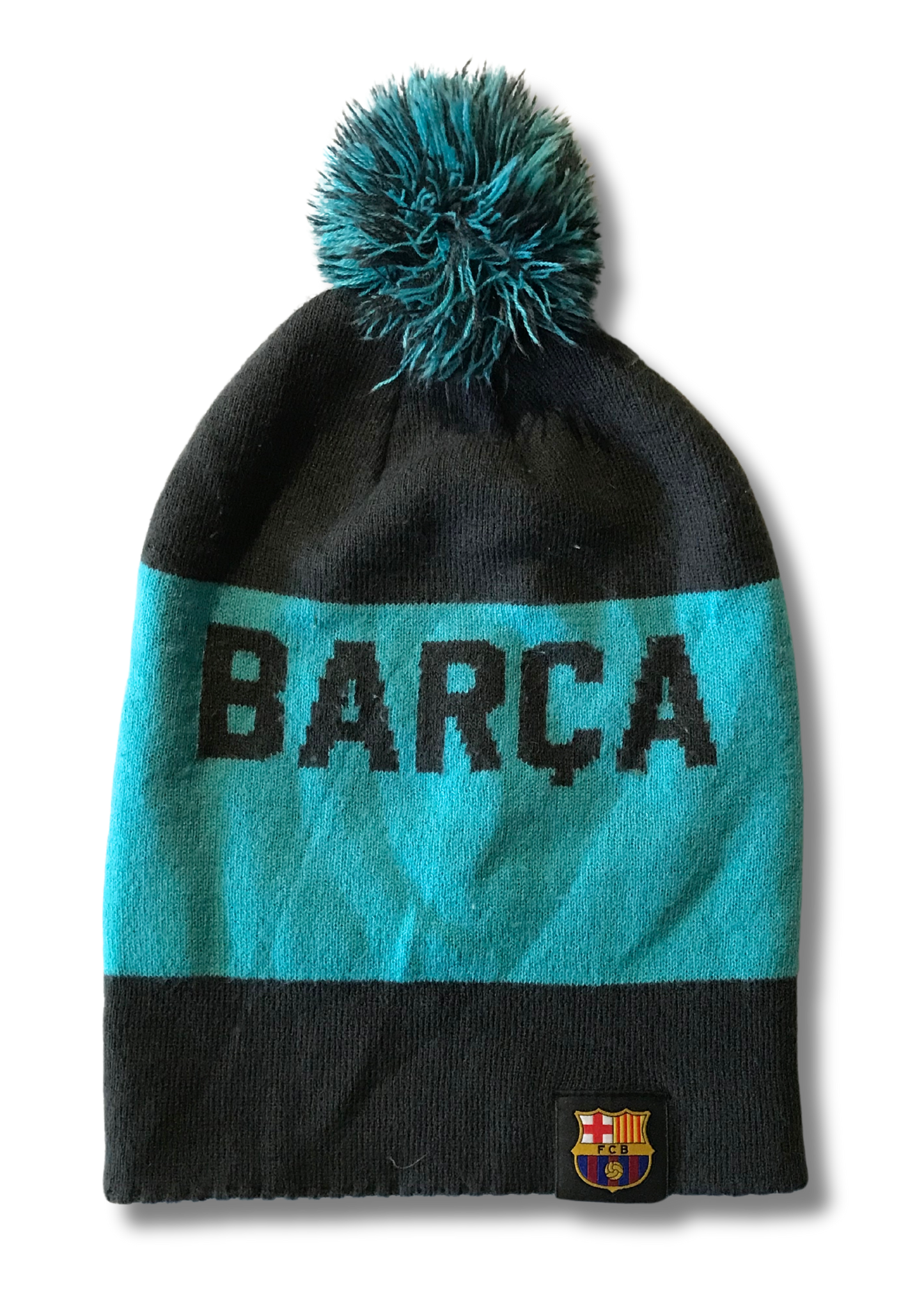 Barcelona Barca FC Grey Beanie Knit Hat