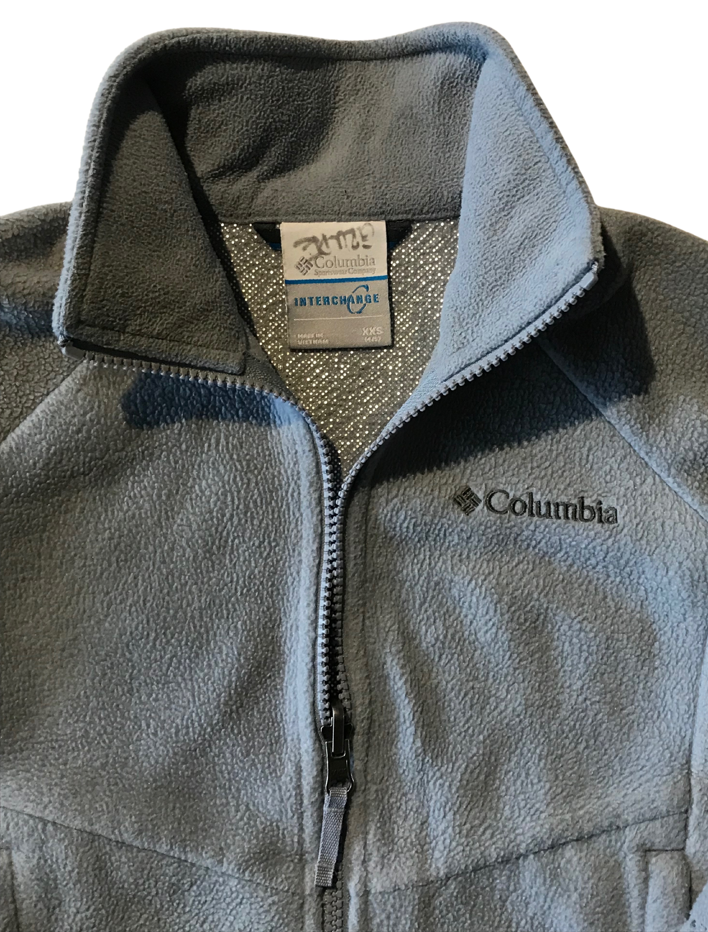 Columbia Unisex Youth XXS Grey Omni-Heat Fleece Interchange Zip Jacket